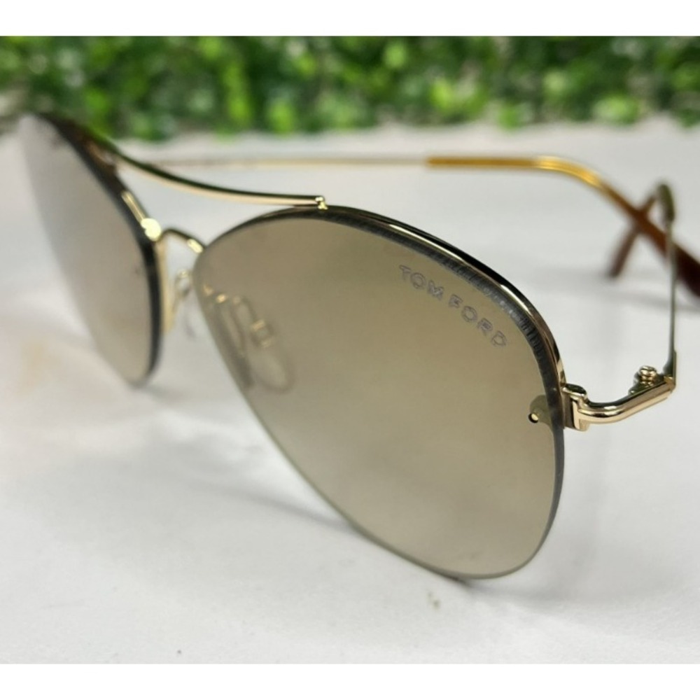TOM FORD Margret 02 TF566 Gunmetal Aviator Sunglasses 60mm - AUTHENTIC, PREOWNED